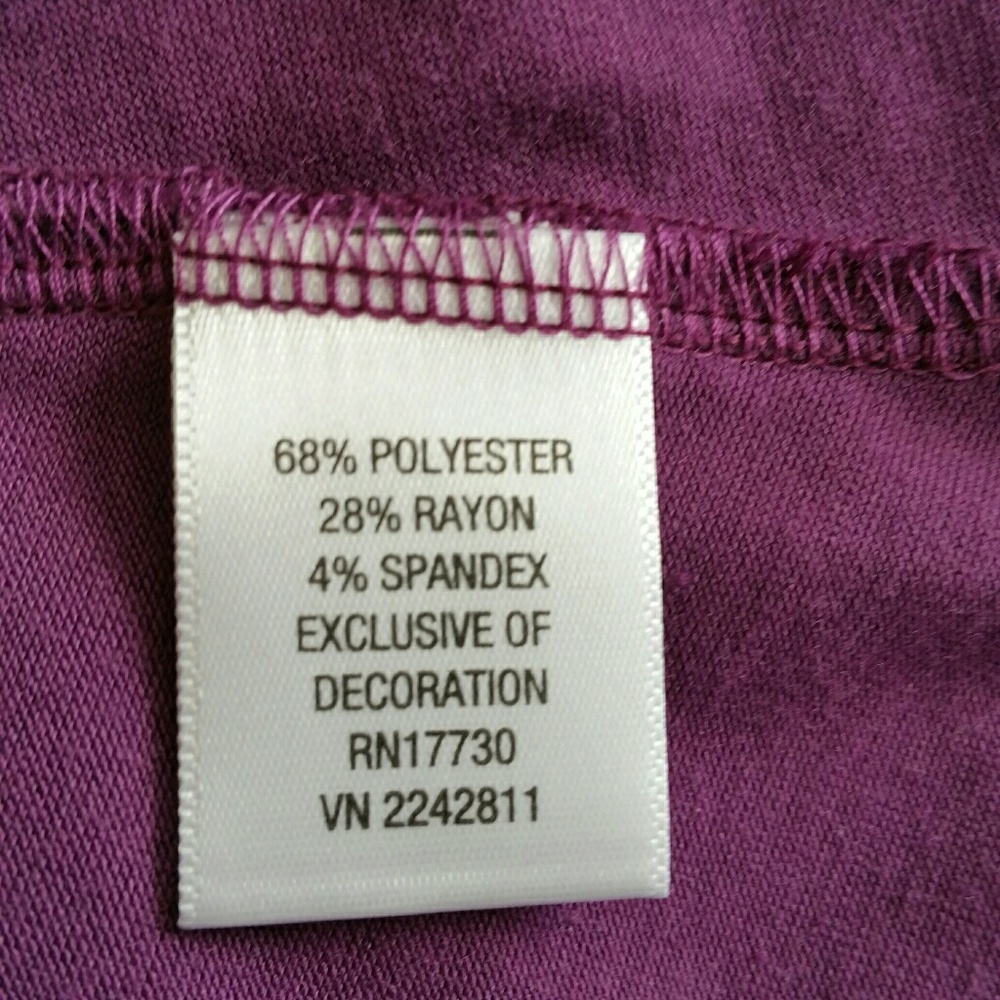 Pure Energy Purple Dress w/ Crochet Back sz 1 - Picture 7 of 7